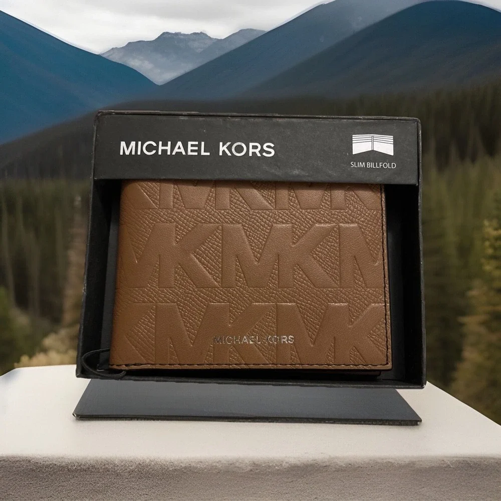 Michael‎ Kors Men's Andy Slim Billfold Leather Wallet  New in Box with Tags